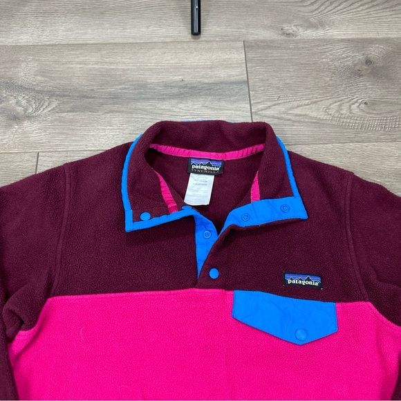 Patagonia Synchilla Snap-T Fleece Pullover Sweater Women's Size XS Pink Purple - Picture 5 of 8